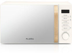 Microondas FLAMA 1841FL Pearl White (20 L - Sin grill - Blanco)