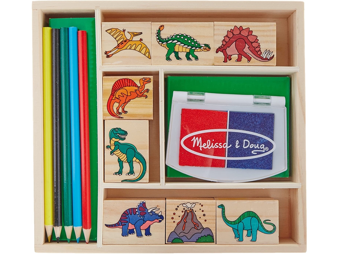 Jogo de Mesa MELISSA & DOUG Dinosaurs Stamp Set (2 Anos)
