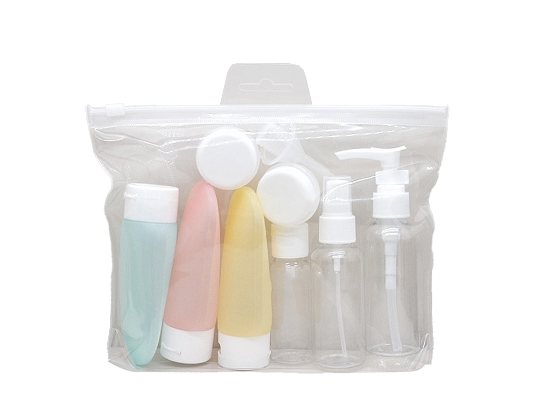 Botellas de viaje para artículos de aseo, atomizadores herméticos, envases portátiles para champú, acondicionador, loción y gel de ducha.