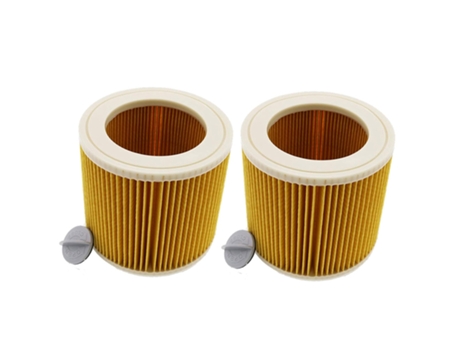Accesorio Aspiradores KARCHER Filtro de cartucho Wet & Dry Paquete 2 Filtros