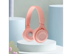 Auriculares Deportivos Inalámbricos Bluetooth 5.0 Supraaurales Con Micrófono (color Rosa)