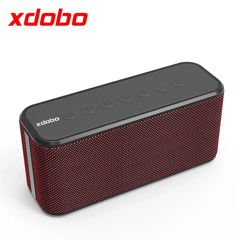 Altavoz Bluetooth (rojo), Resistente Al Agua Ipx5, Efecto De Sonido Panorámico, Con Altavoz Tws.