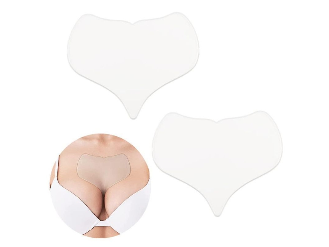 2 Parches De Silicona Transparentes Reutilizables Para El Pecho, Antiarrugas - Eliminación De Arrugas Diz