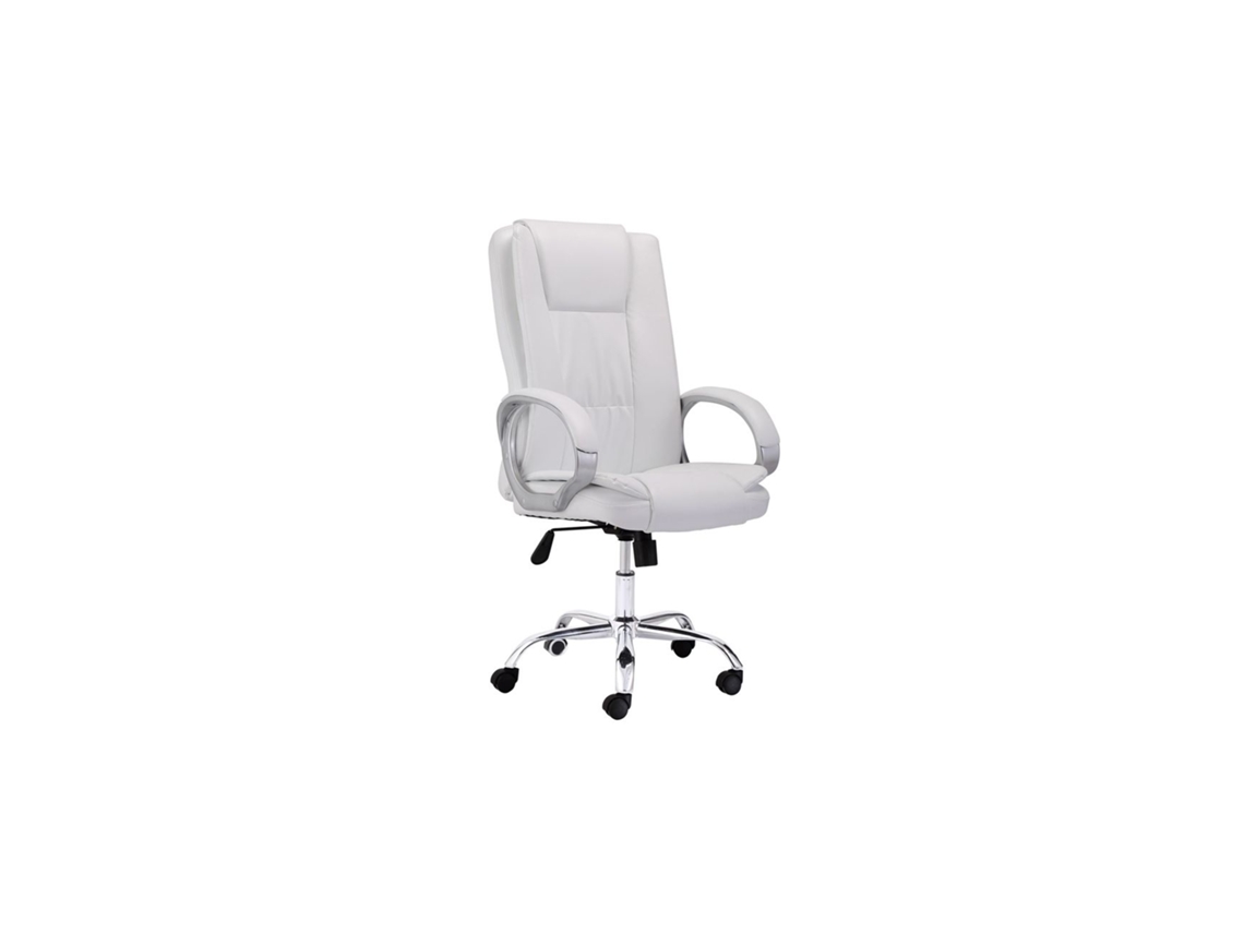 Silla de oficina Atlas Blanco 68 x 114–122 x 64 cm