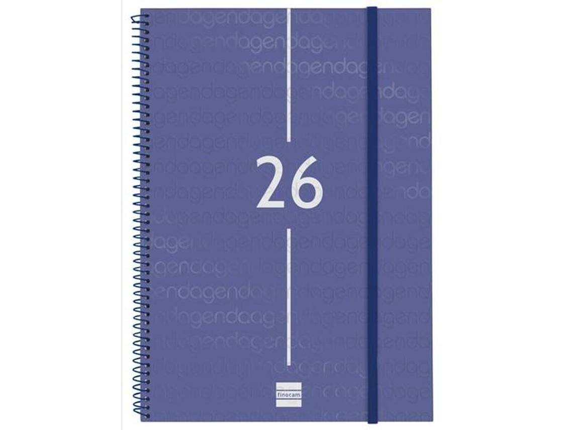 Agenda Azul Finocam Año 2026 A4 21 X 29,7 Cm