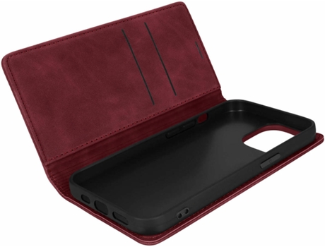 Funda Apple iPhone 13 Pro Max AVIZAR con Tarjetero (Rojo)