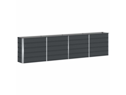 Vidaxl Jardinera Antracita 160 X 40 X 75 Cm Acero