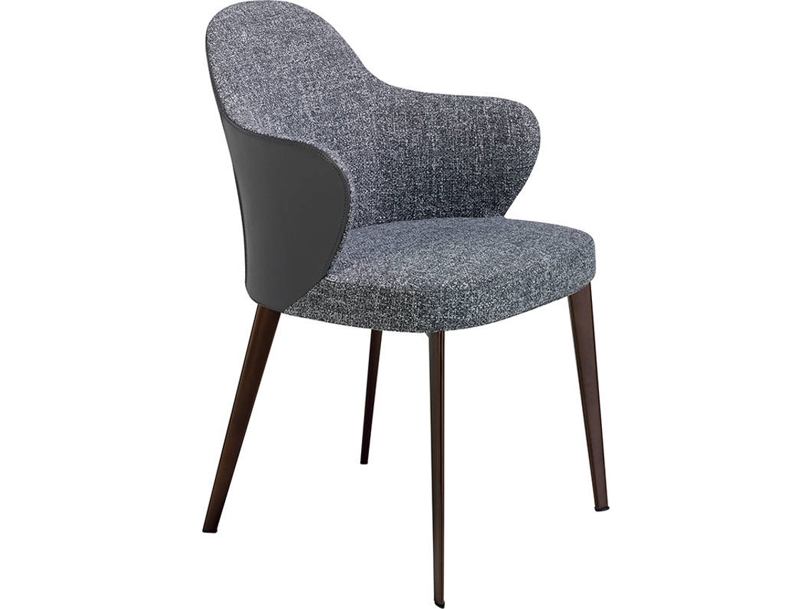 Cadeira ANGEL CERDÁ. 4102 (Cinzento - Aço inoxidável, Poliuretano - 60 x 63 x 83 cm)