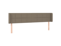 Maison Exclusive - Cabecero De Tela Gris Taupe 163x16x78/88 Cm