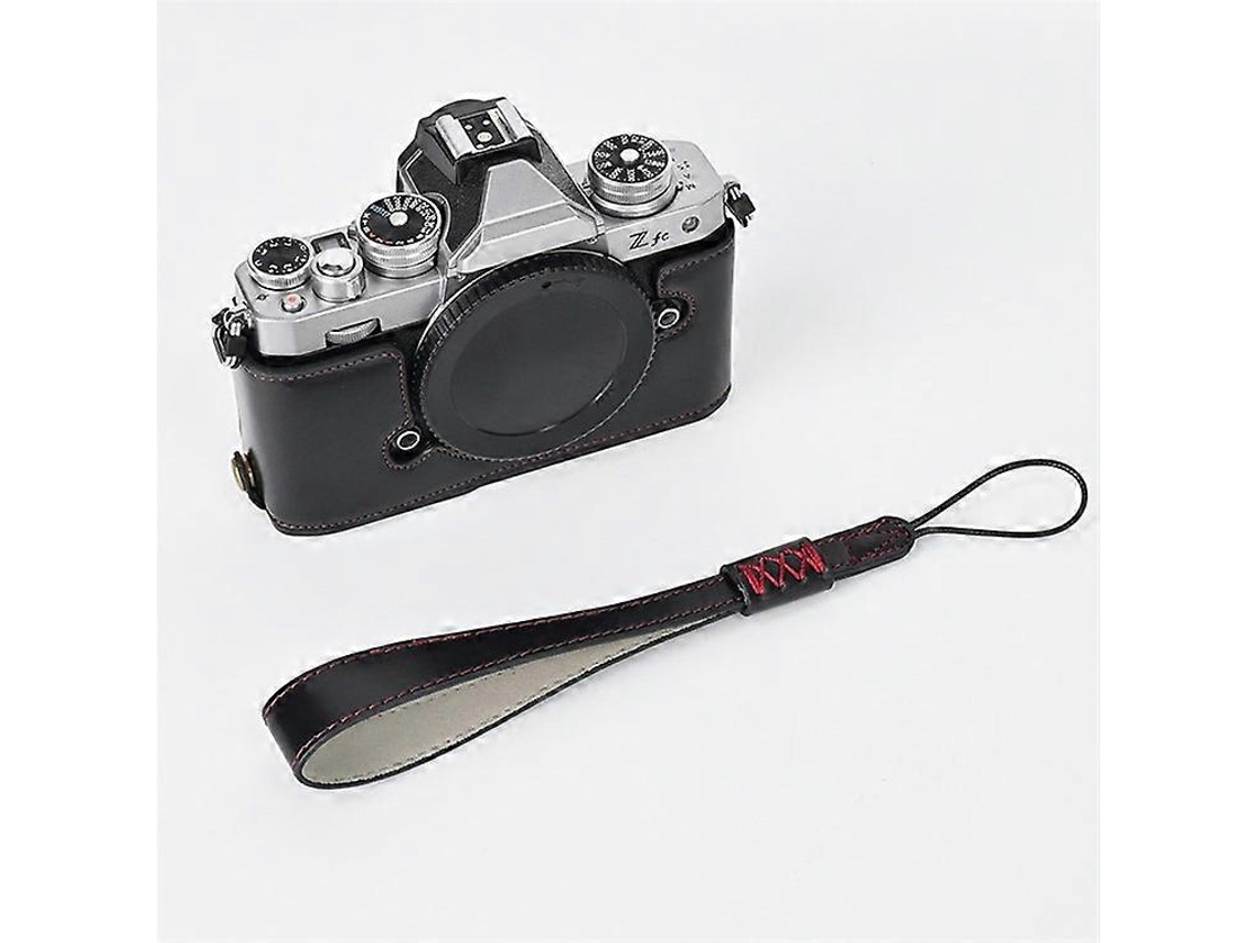 Bolsa para cámara, funda protectora de piel sintética, de medio cuerpo, con ranura para batería, compatible con Nikon Z Fc Facpoet