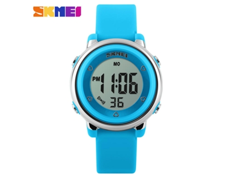 Relojes Infantiles Digitales para Niñas,Reloj De Pulsera para Relojes Deportivos Multifuncionales Impermeables-Azul LUUCOZK