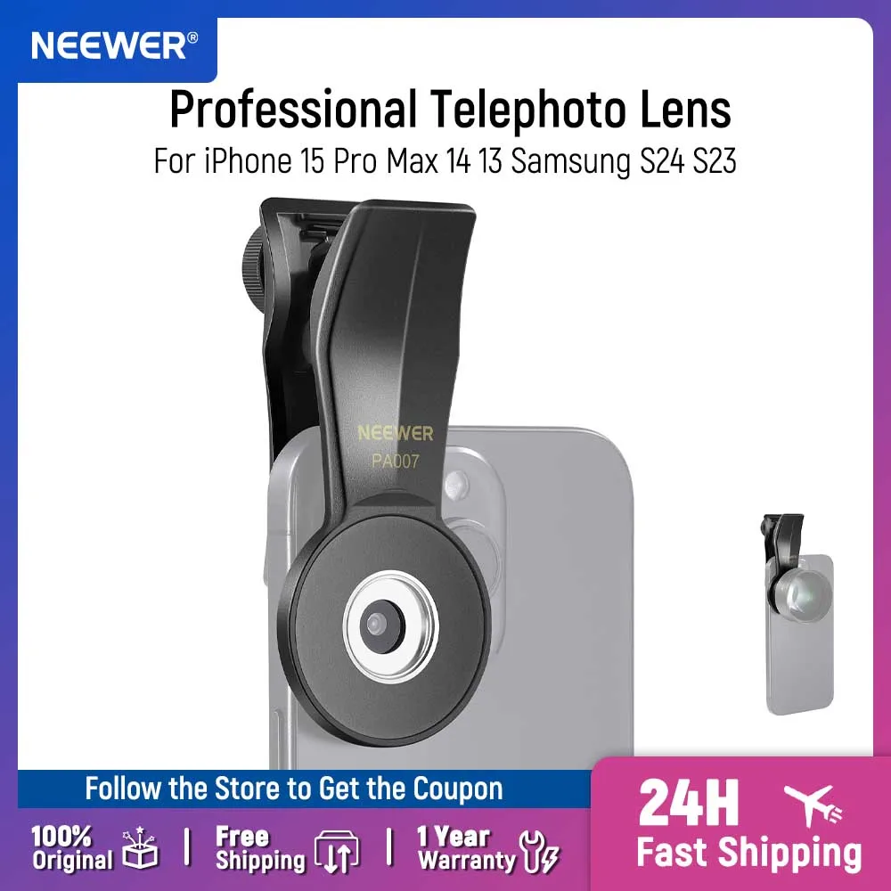 Clip universal para teléfono con rosca de 17 mm, para iPhone 15 Pro Max/15 Plus/14/13 y Samsung Galaxy S24/S23 Ultra.