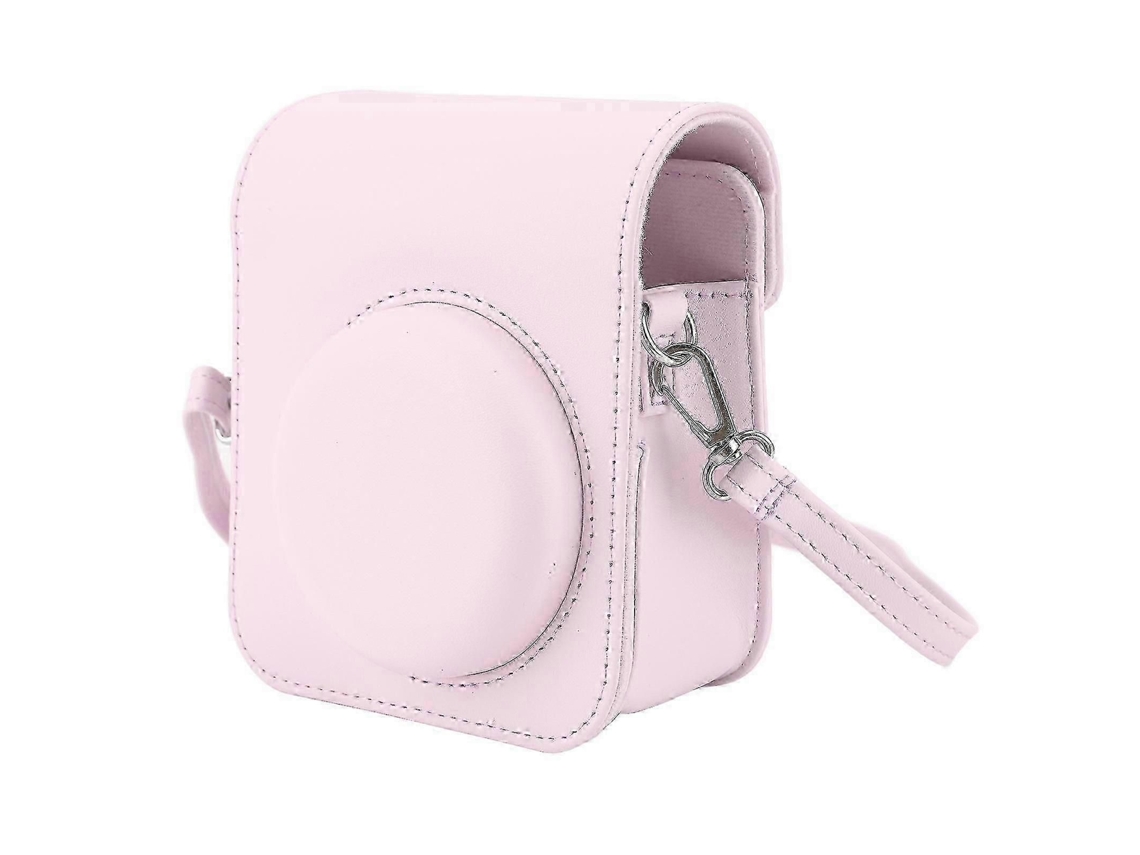 Mini bolsa protectora para cámara instantánea, estuche de PU con correa ajustable para el hombro para cámara Fujifilm Instax Mini 12 TAISHENGDA