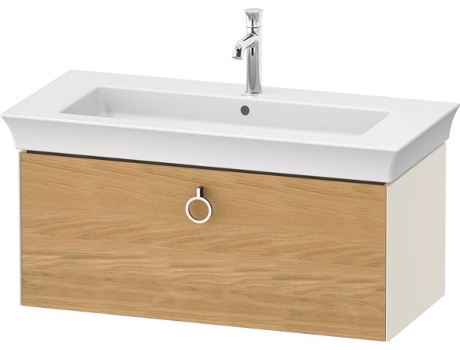 DURAVIT Tulip blanco, mueble de lavabo colgado en la pared, ancho 984 x fondo 458mm, con 1x extraíble, con tirador, WT42520