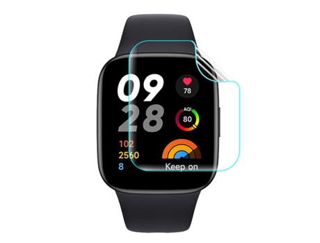 Kit De Correa SmoothSilicone Película De Hidrogel Para Xiaomi Redmi Watch 3 Lite - Negro