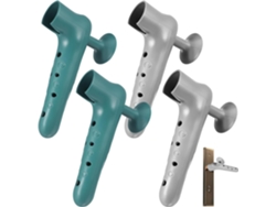 Puerta 4 Protectores Pared Manija Silicona Antiestáticos