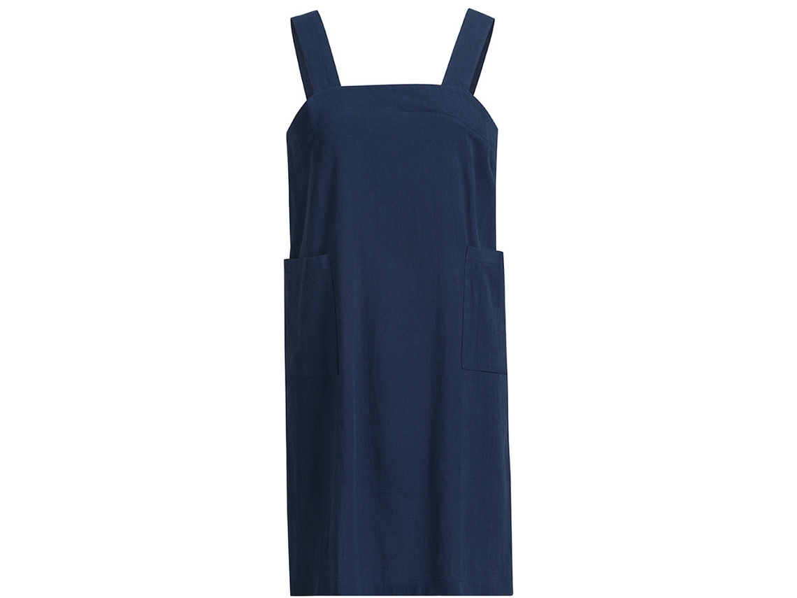 Delantal Holgado De Algodón Y Lino Para Mujer, Delantal Cruzado Espalda, Vestido De Pana Para Cocinar, Hornear, Jardinería