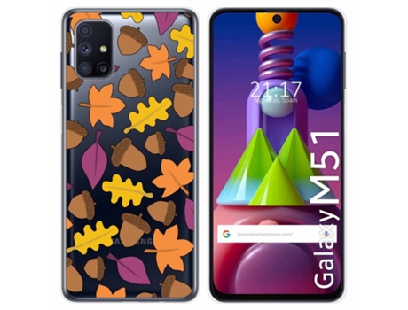 Carcasa Samsung Galaxy M51 TUMUNDOSMARTPHONE Dibujos Transparente Multicolor