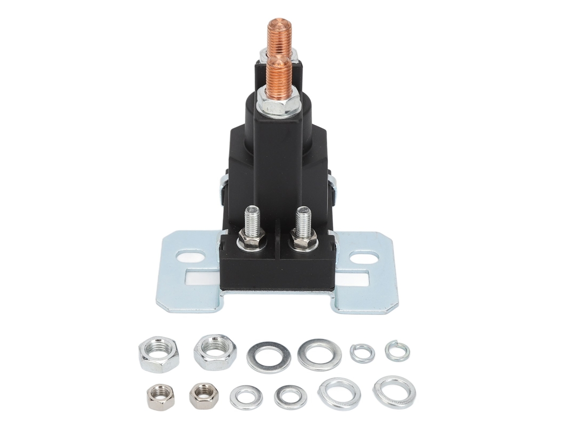 Solenoide De Arranque De 150 A Con Bobina De Latón Y Carcasa De Abs Para Automóviles Y Cortadoras De Césped De 24 V.