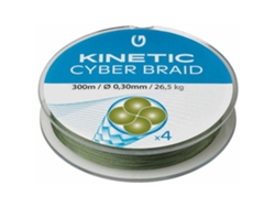 Trançado Cyber 4 300 M Verde 0.400 Mmkinetic
