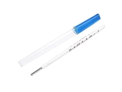 Termômetro De Vidro Triangular Para Uso Oral Em Adultos (azul) - 1 Unidade