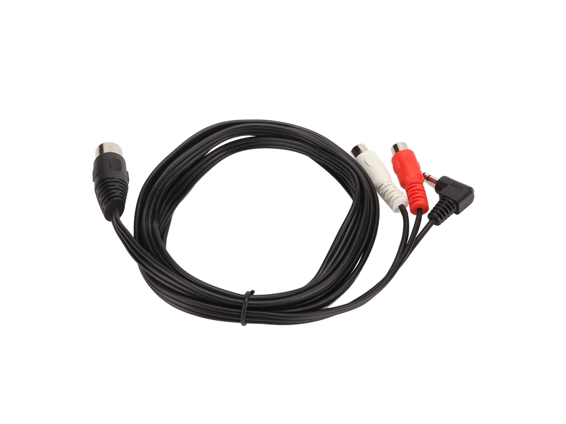 Cable De Conexión Estéreo De 5 Pines Din Macho A 2 Rca Hembra Y 3,5 Mm, Plug And Play Para Equipos Hifi.