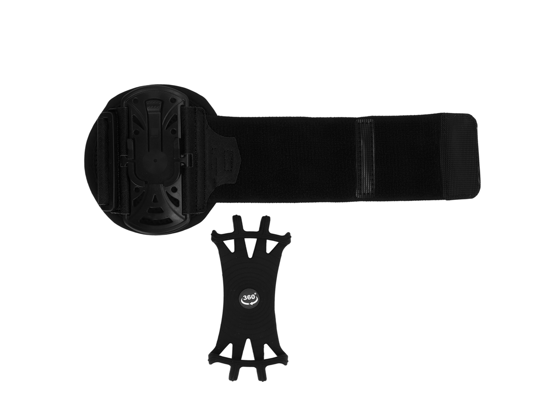 Pulsera Para Teléfono Con Rotación De 180° Para Teléfonos Móviles De Hasta 6,6 Pulgadas - Negra