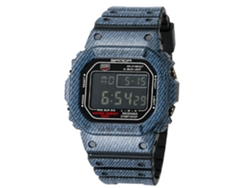 Reloj De Muñeca Deportivo Vaquero Para Parejas Sanda (negro Hombre)