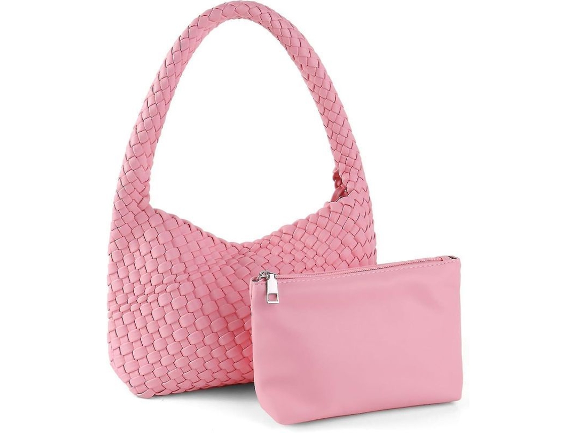 Bolsos y carteras de mujer en piel trenzada, modelo 2026, un bolso de hombro versátil y moderno, hecho a mano.
