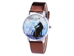 Reloj De Cuarzo Para Parejas, Correa De Piel Sintética, Estilo Sencillo Y Moderno, Para Uso Diario.