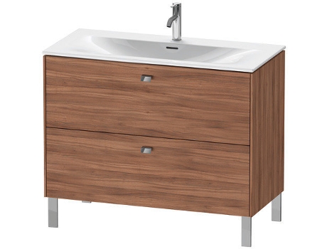 Pedestal de lavabo DURAVIT Brioso vertical 102,0 x 47,9 cm 2 cajones incl. recorte de sifón y delantal para lavabo Viu 234410