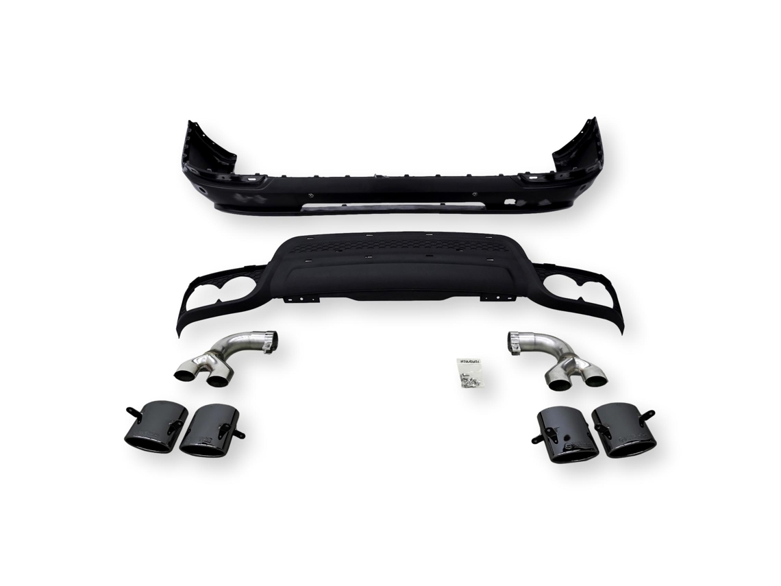 Difusor Tylny Heico para Volvo XC90 2024-2025 con puntas de escape T8