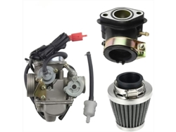 Carburador de alto rendimiento para motor de 4 tiempos, carburador robusto y duradero adecuado para Gy6 125cc 150cc, el estrangulador eléctrico garantiza