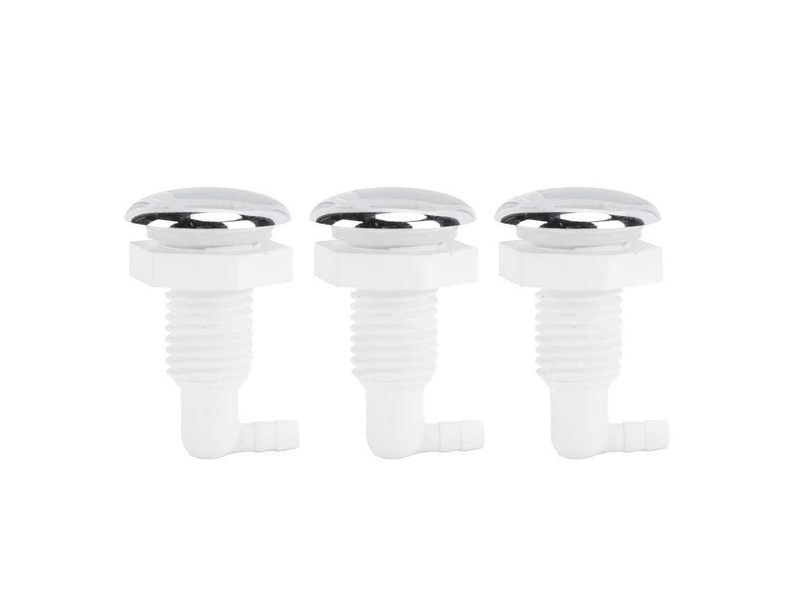 Boquilla De Baño De Burbujas De Pvc De 3 Piezas Para Piscina, Bañera, Sala De Masajes, Spa, 5 Mm De Diámetro Exterior.