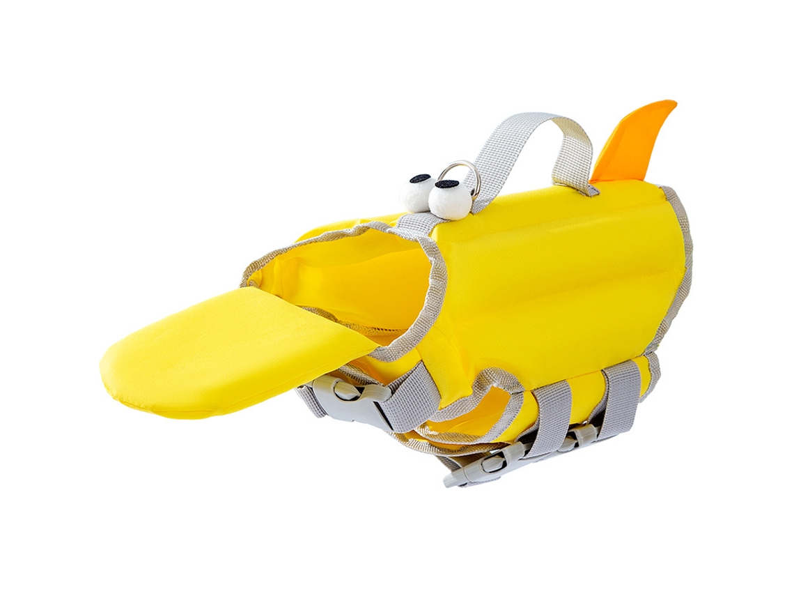 Chaleco salvavidas de alta flotabilidad para perros, chaleco de seguridad para natación con soporte para la barbilla (amarillo) Czhhmart Talla XXL