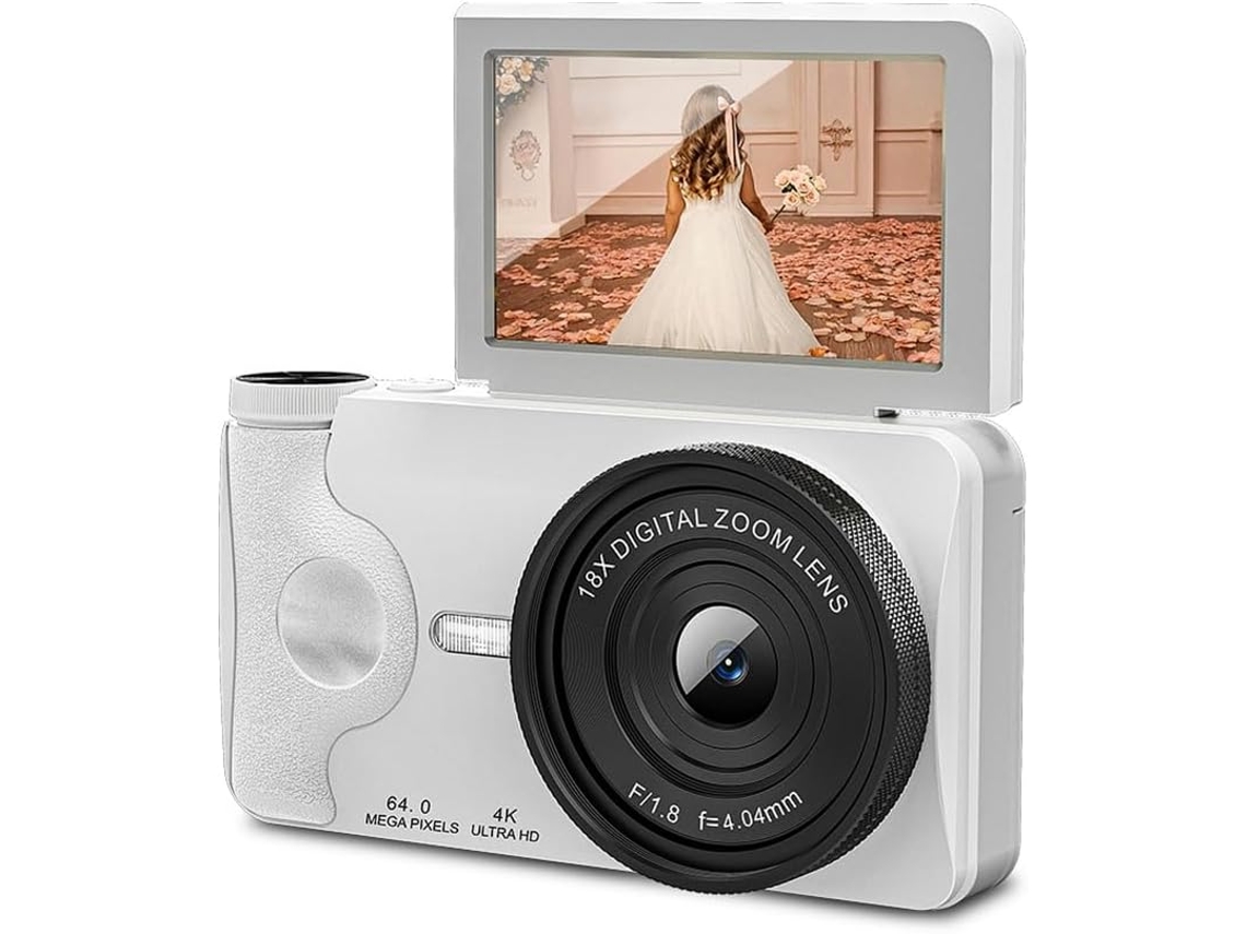Cámara Digital 4k Hd Con Múltiples Filtros, Pantalla De 3 Pulgadas Y Grabación De Video Con Rotación De 180°.