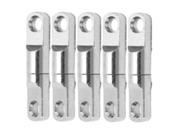 5pcs/set Pivote Giratorio 360° De Acero Inoxidable Con Rodamiento Columna Para Pesca Conector De Anzuelo 3.5