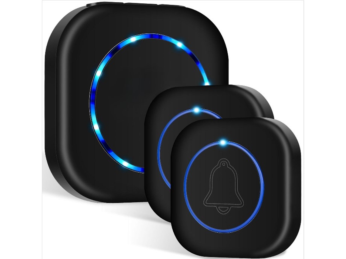 Timbre inalámbrico de 300 m de alcance, timbre inalámbrico enchufable, IP55, Truyuety