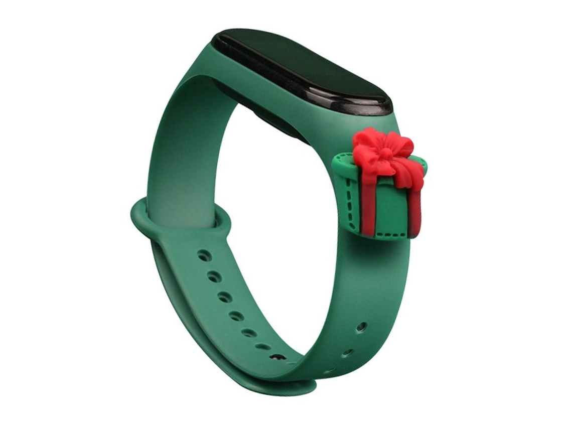 pulsera de navidad para su Xiaomi Mi Band 4 / Mi Band 3 - verde oscuro