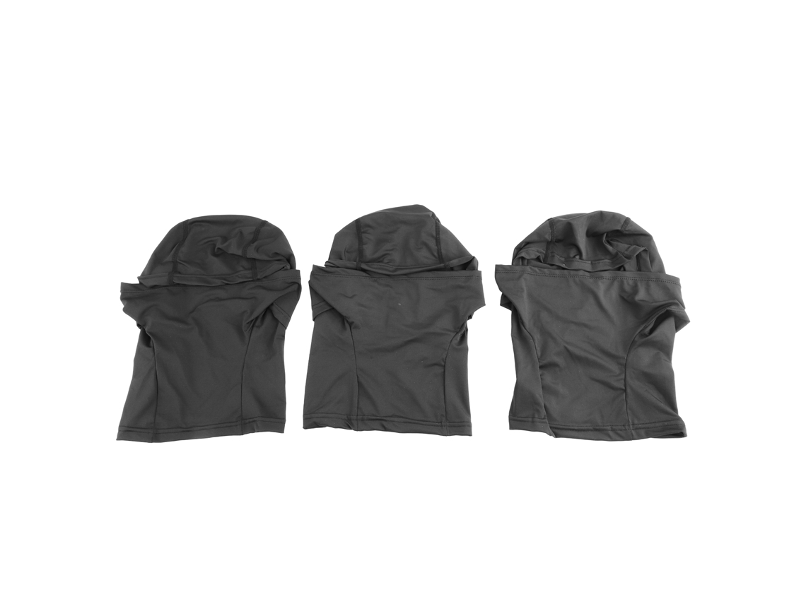 2026-3pcs Cubierta Facial Elástica Para Bicicleta Transpirable Cubierta Facial De Ciclismo Secado Rápido Gorro De Ciclismo Protección Uv Negro