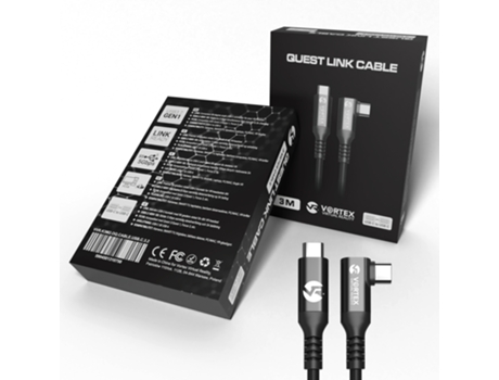 Cable Oculus Link 3M Usb-C para Oculus Quest 2 Steamvr Sidequest VORTEX VR