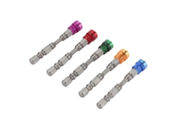 Brocas De Destornillador Ph2, 5 Piezas Acero Magnético S2 65mm Con Collar Limitador De Profundidad Y Mango Hexagonal 1/4"