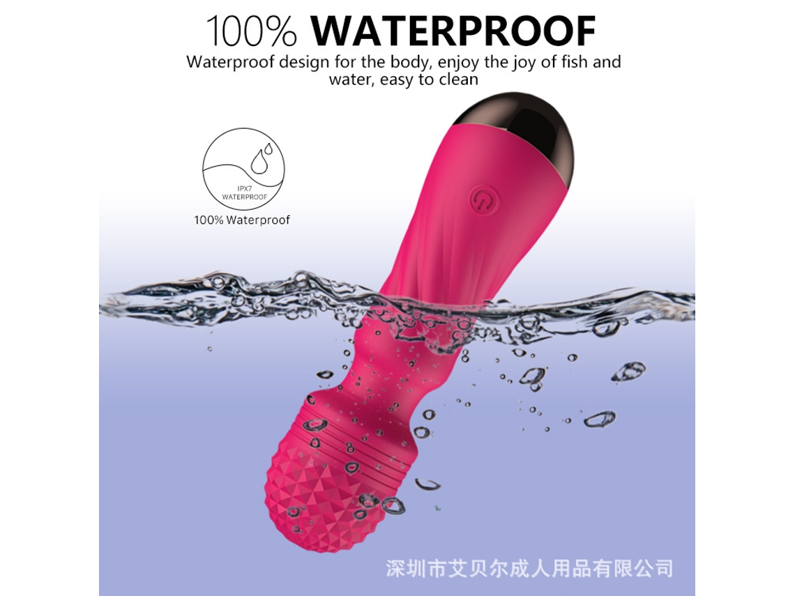 Mini vibrador de masaje recargable por USB con 12 frecuencias para mujeres (púrpura) YIZHOOD