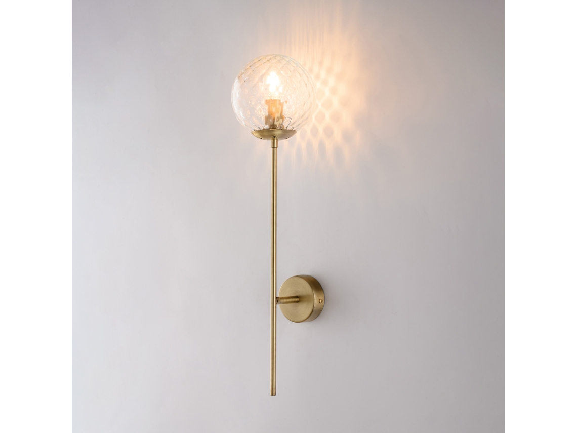Demetra - Aplique De Hierro Bronce Cepillado 1 Luz .13 - P.17 - Bl279-ap1-brz