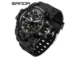 Reloj Deportivo Multifuncional, Moderno Y Elegante (totalmente Negro para Mujer) Con Acabado Luminoso.