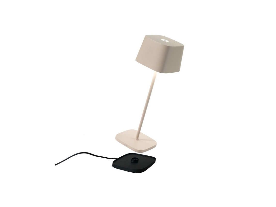 Lámpara de mesa LED recargable y regulable Ofelia Pro Sabbia ZAFFERANO