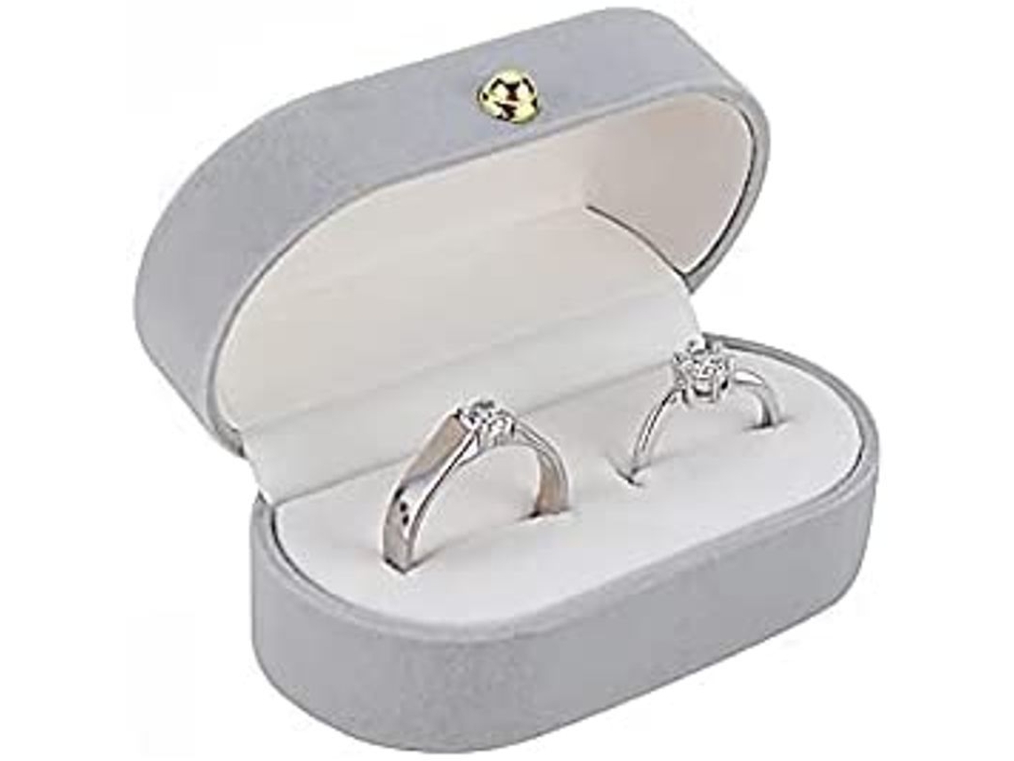 Caja para anillos de joyería 2026 con almacenamiento de lujo. Regalo ideal para compromiso, boda o aniversario.