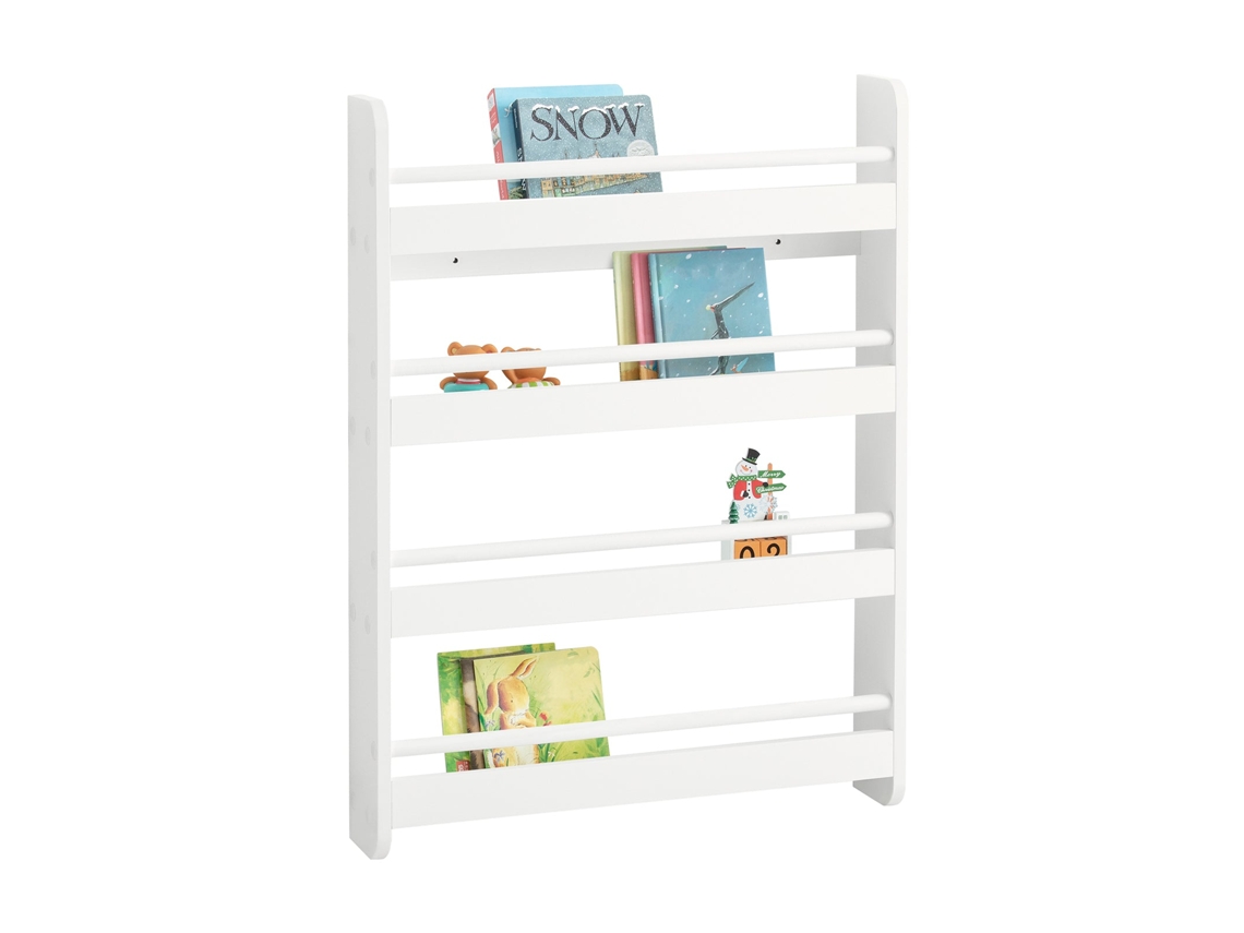 Librería Infantil SOBUY (Blanco - MDF - 60x12x80 cm)