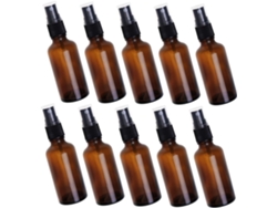 Juego De 10 Frascos De Perfume De Viaje, Pequeños Frascos Pulverizadores, Estuches De Almacenamiento Y Soportes Para Muestras.