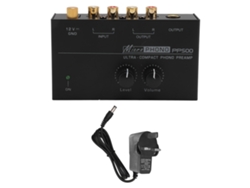 Preamplificador De Fono Para Tocadiscos Con Control De Volumen Independiente Y Ecualización Con Enchufe Riaa Del Reino Unido.